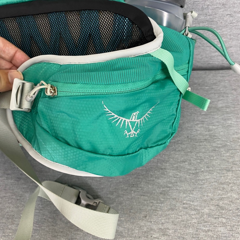 Osprey Tempest 6 Waist Pack Womens Green Hiking Hydration Lumbar Bag w/ Bottles - Picture 5 of 8